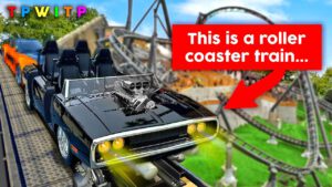 This may be the BEST Roller Coaster Train ever…