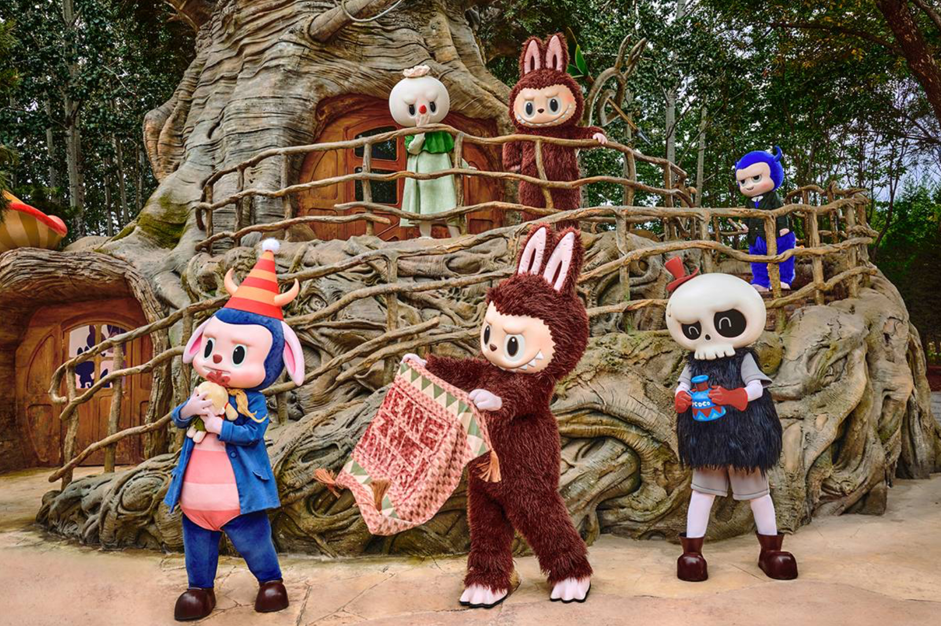 Labubu characters in PopLand